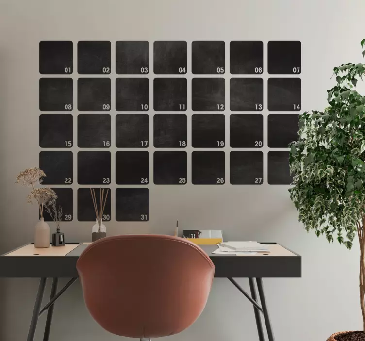 αυτοκόλλητο μαυροπίνακα για προγραμματιστές μήνα - TenStickers