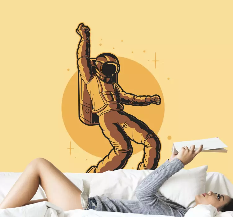 Vintage αυτοκόλλητα χορού φεγγαριού - TenStickers