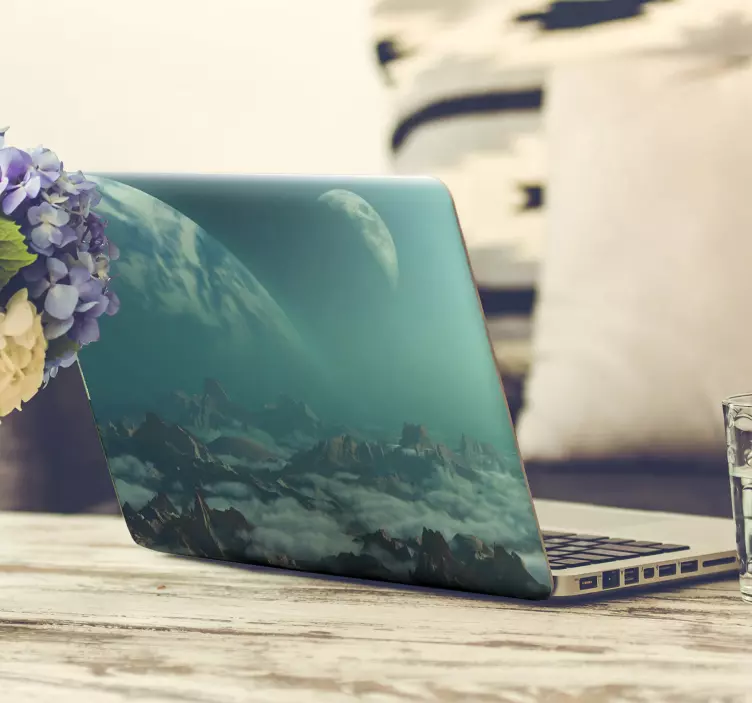 φεγγάρι laptop lap-top - TenStickers