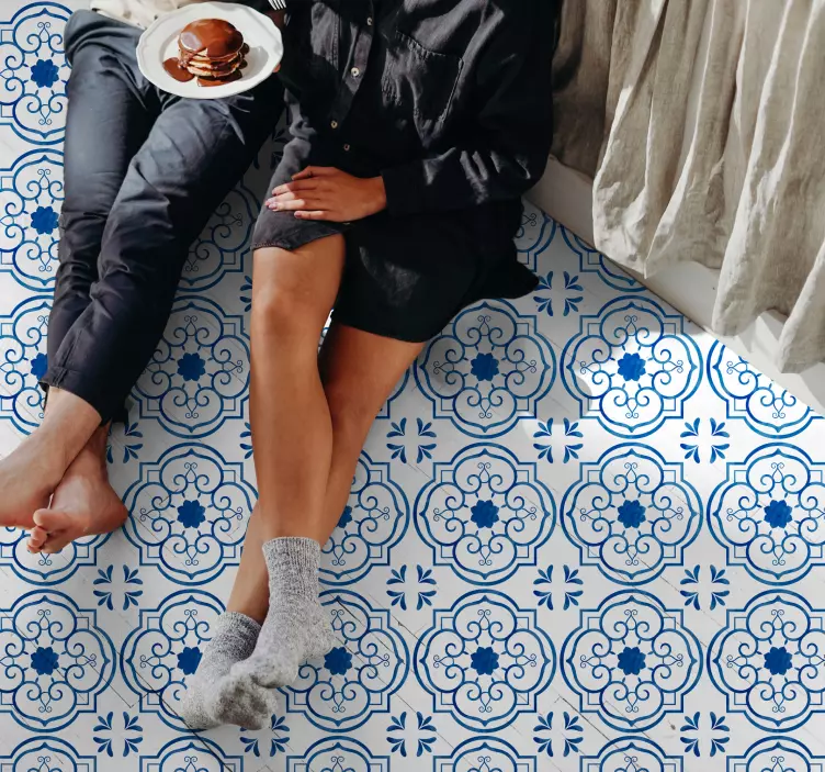 αυτοκόλλητο δαπέδου αυτοκόλλητο δαπέδου vintage μωσαϊκό - TenStickers