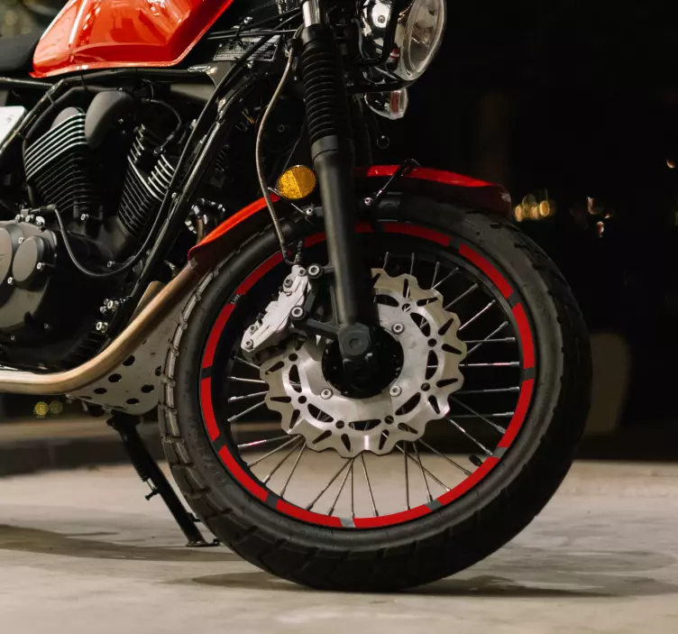 Αυτοκόλλητο για μοτοσυκλέτα μονόχρωμες ζάντες τροχών - TenStickers