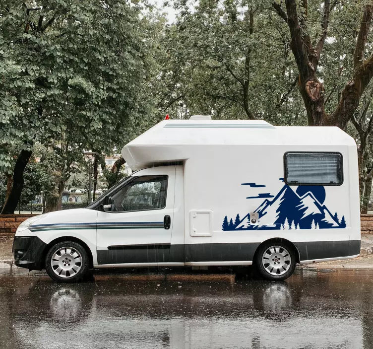 αυτοκόλλητο τροχόσπιτο οροσειράς - TenStickers