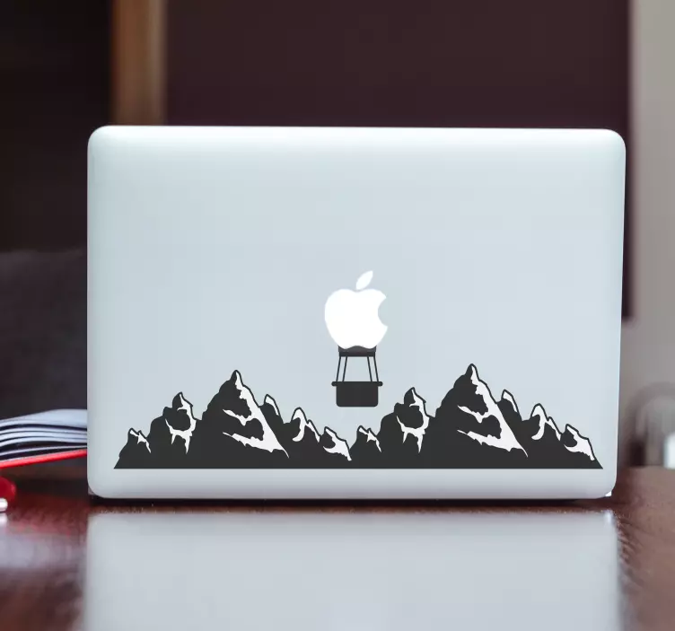 αυτοκόλλητο macbook βουνά - TenStickers