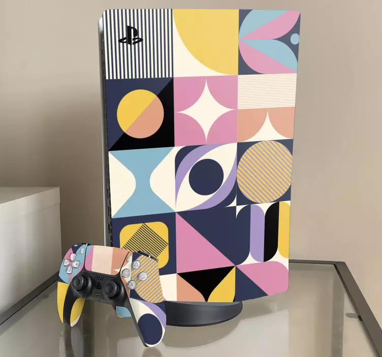 πολυ φιγούρες ζωγραφικής γεωμετρικής τέχνης ps5 - TenStickers