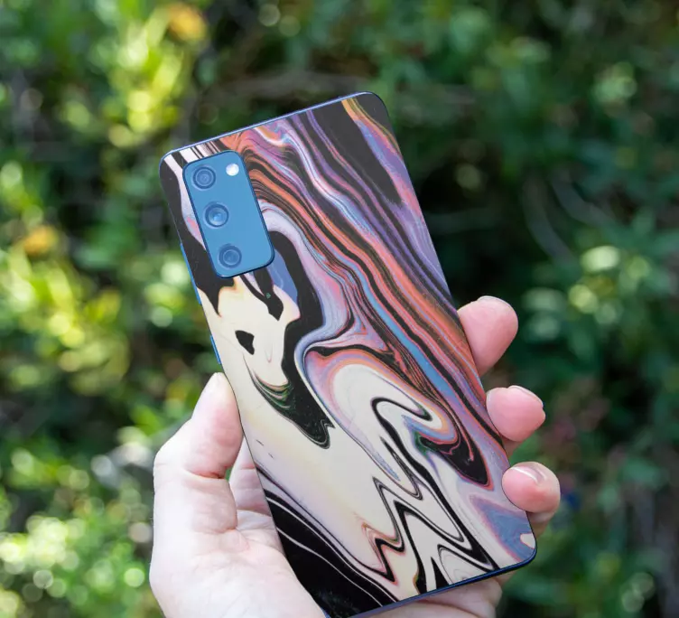 αυτοκόλλητο από πολύχρωμο μάρμαρο samsung - TenStickers