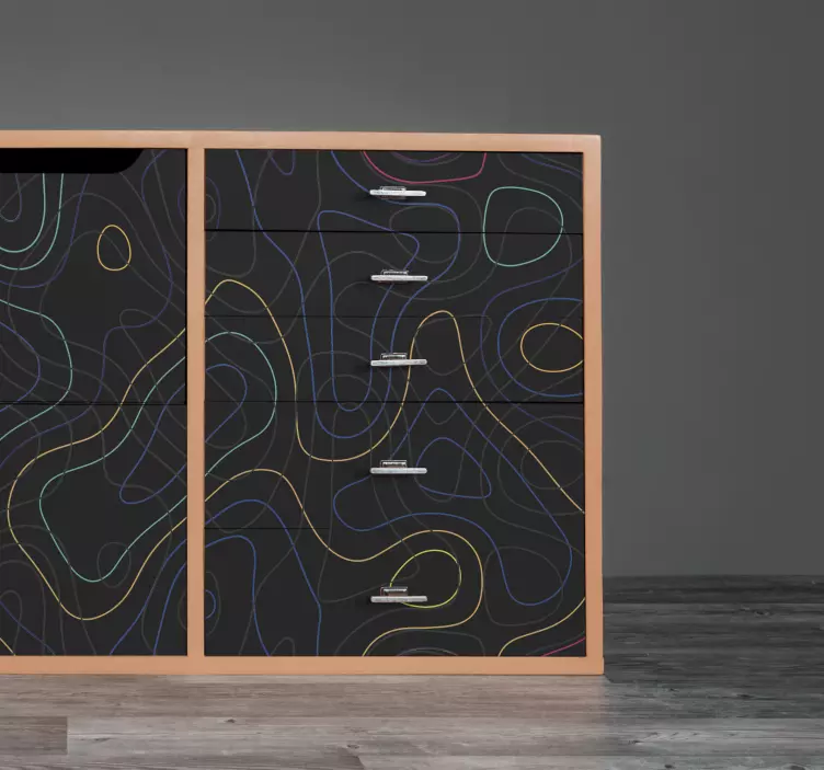 πολύχρωμα σχήματα επίπλων - TenStickers