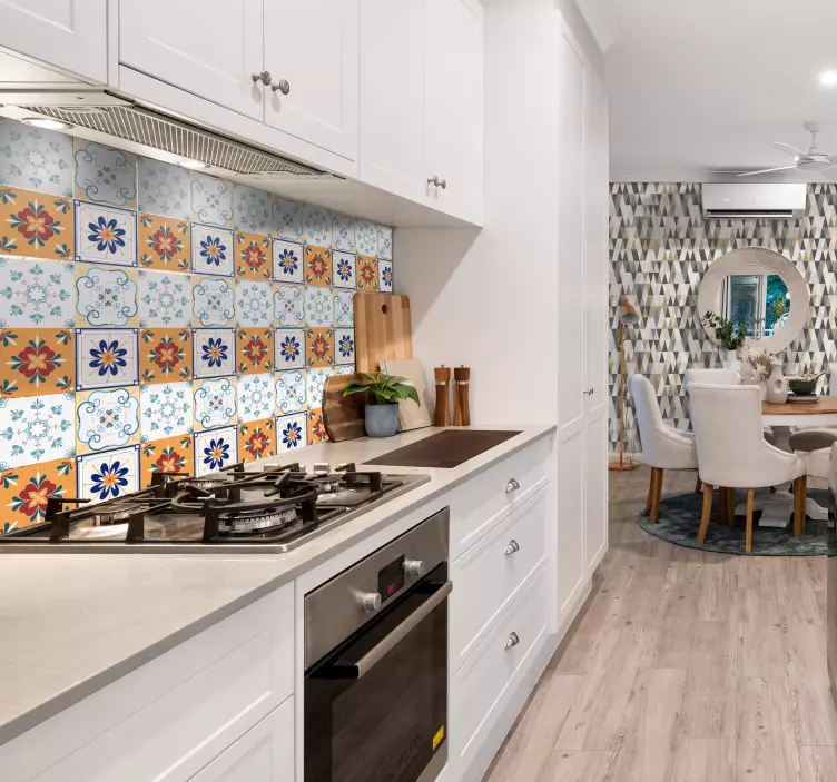 αυτοκόλλητο με πολύχρωμα πλακάκια - TenStickers