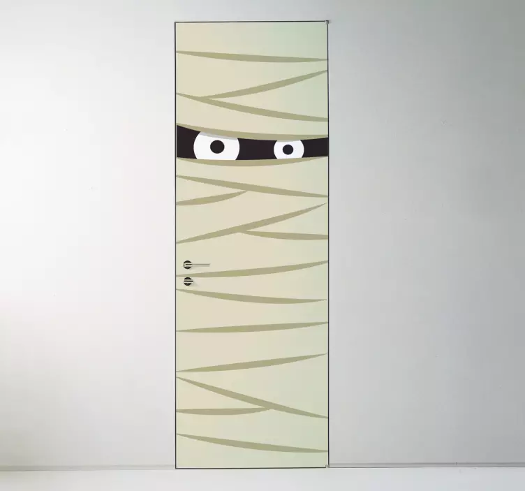 αυτοκόλλητο πόρτας μούμια - TenStickers