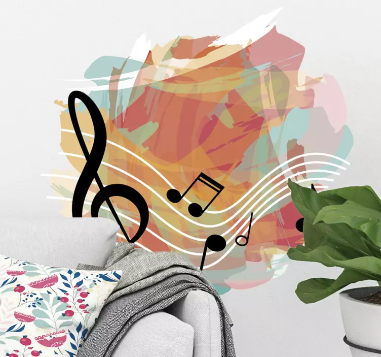 αυτοκόλλητο τοίχο μουσικός - TenStickers