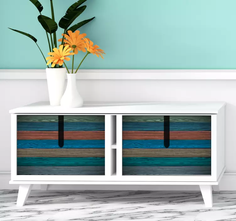 αυτοκόλλητο επίπλων από φυσικό ξύλο - TenStickers