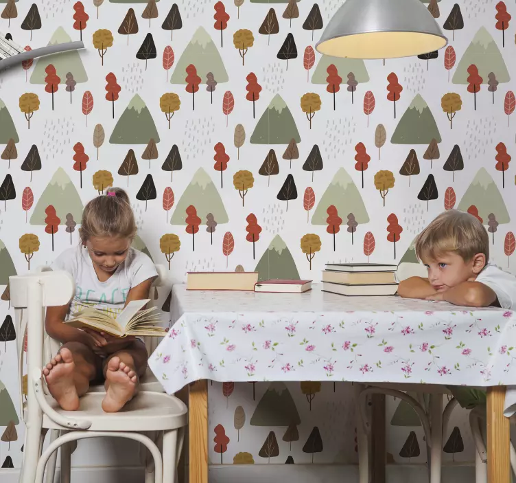 Αυτοκόλλητο με τη φύση ιδιότροπα μοτίβα δέντρων - TenStickers