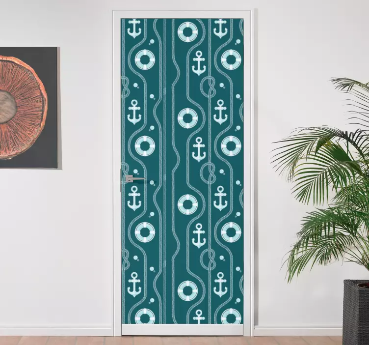 αυτοκόλλητο για ναυτική ρόμπα και πόρτα άγκυρας - TenStickers