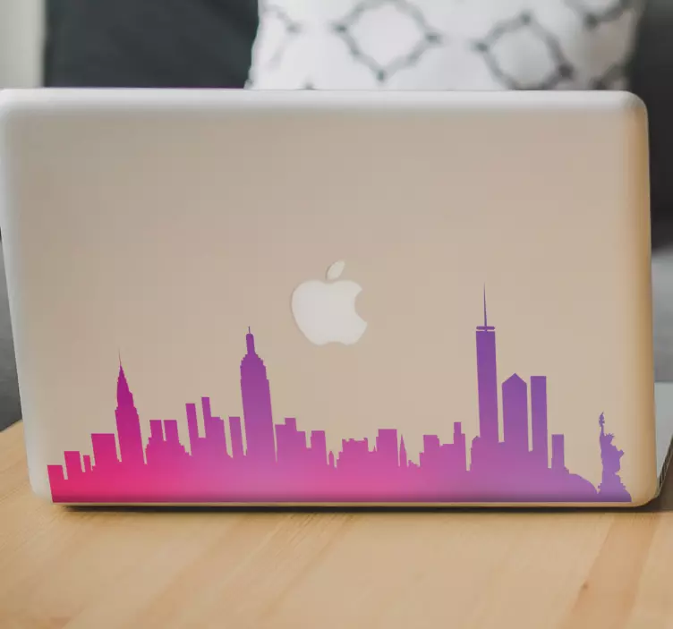αυτοκόλλητο laptop new york skyline - TenStickers