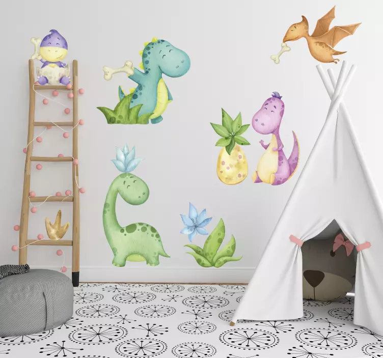αυτοκόλλητο με σκανδιναβικό δεινόσαυρο - TenStickers