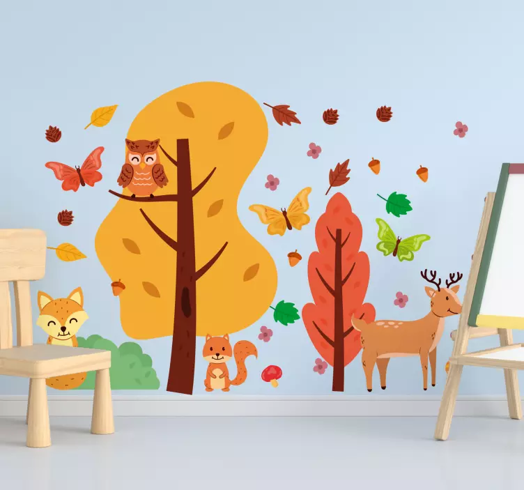 σκανδιναβικό παιδικό ζωικό ντεκόλ - TenStickers