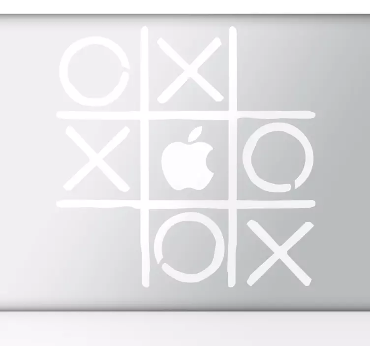αυτοκόλλητο noughts & crosses macbook - TenStickers
