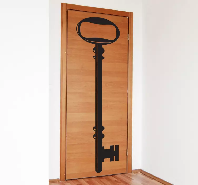 αυτοκόλλητο παλιό κλειδί πόρτας κλειδαριά - TenStickers