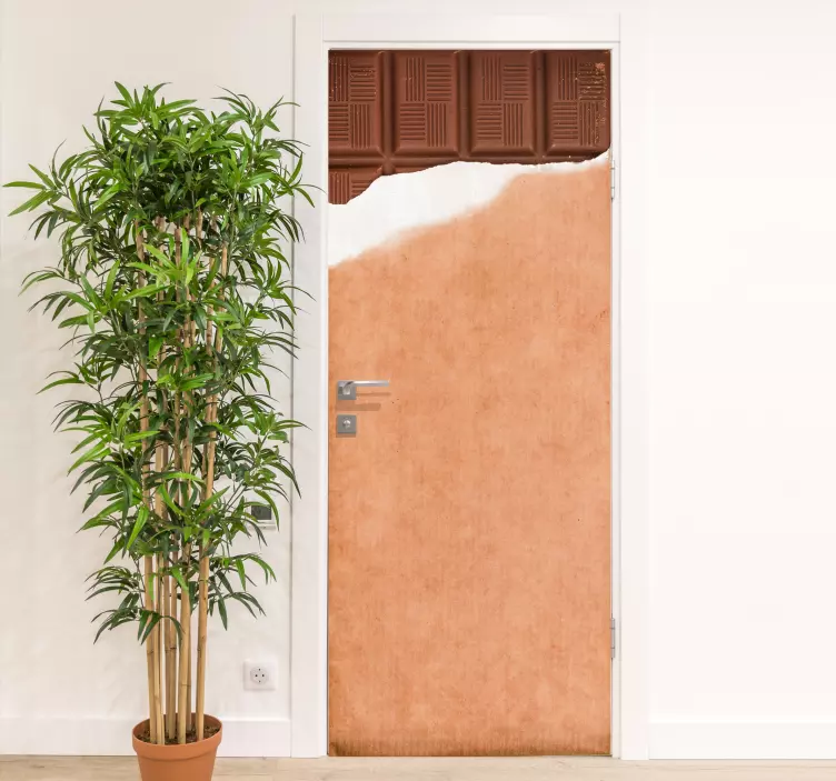 ανοιχτό αυτοκόλλητο πόρτας μπαρ σοκολάτας - TenStickers