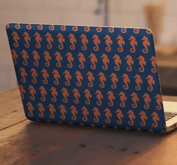 πορτοκαλί δέρμα αλόγων μοτίβο φορητό υπολογιστή - TenStickers
