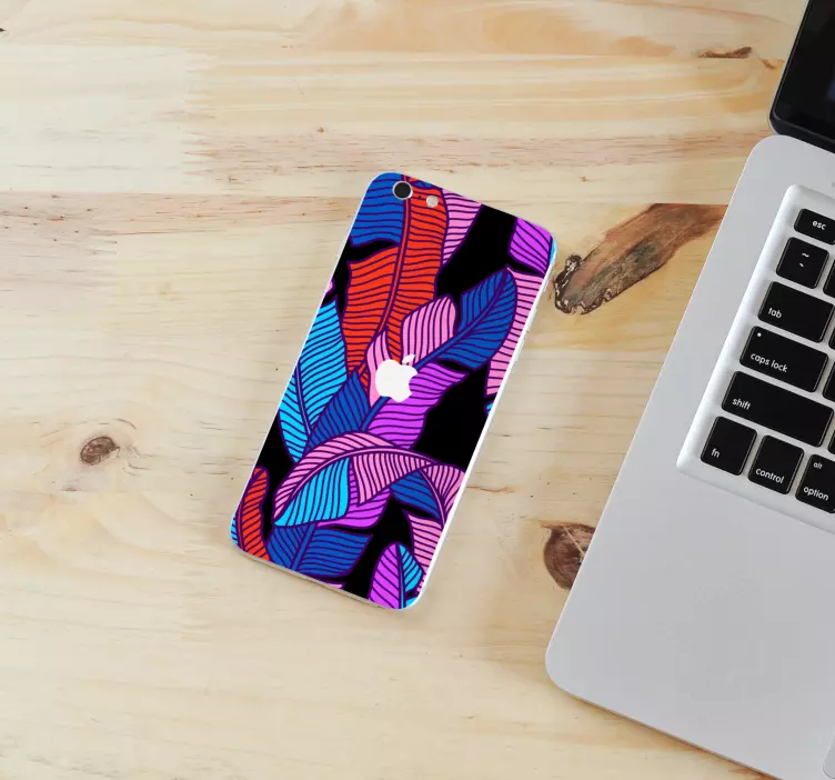 Splashy σχέδιο λουλουδιών μοτίβο αυτοκόλλητο - TenStickers