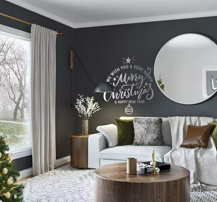 πρωτότυπο καλάθι χριστουγεννιάτικης διακόσμησης - TenStickers