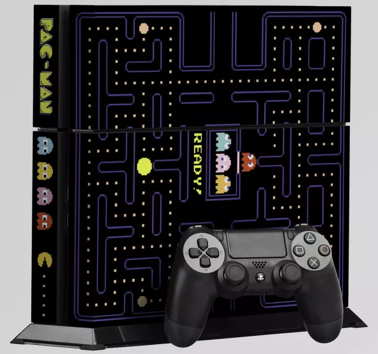 αυτοκόλλητο διακοσμητικό δέρμα pac-man ps4 - TenStickers
