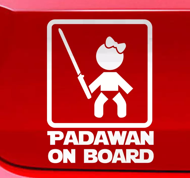 αυτοκόλλητο padawan κοριτσάκι padawan - TenStickers