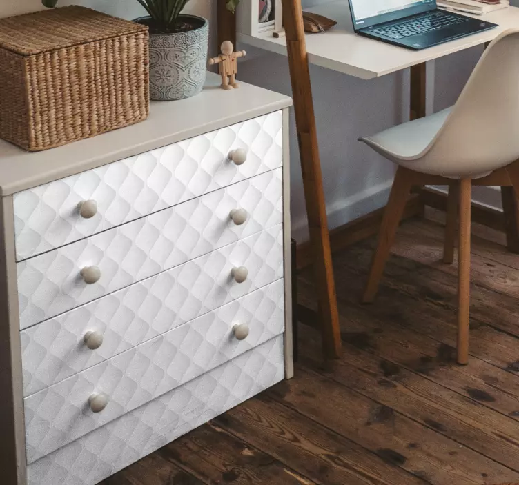 Αυτοκόλλητο επίπλων με επένδυση από υφή - TenStickers