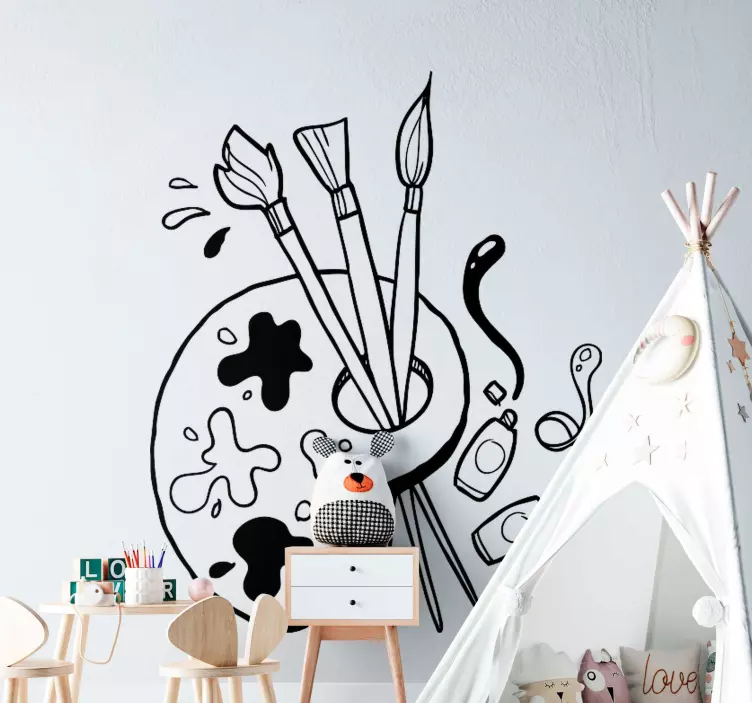 αυτοκόλλητα δασκάλου παλέτας χρωμάτων - TenStickers