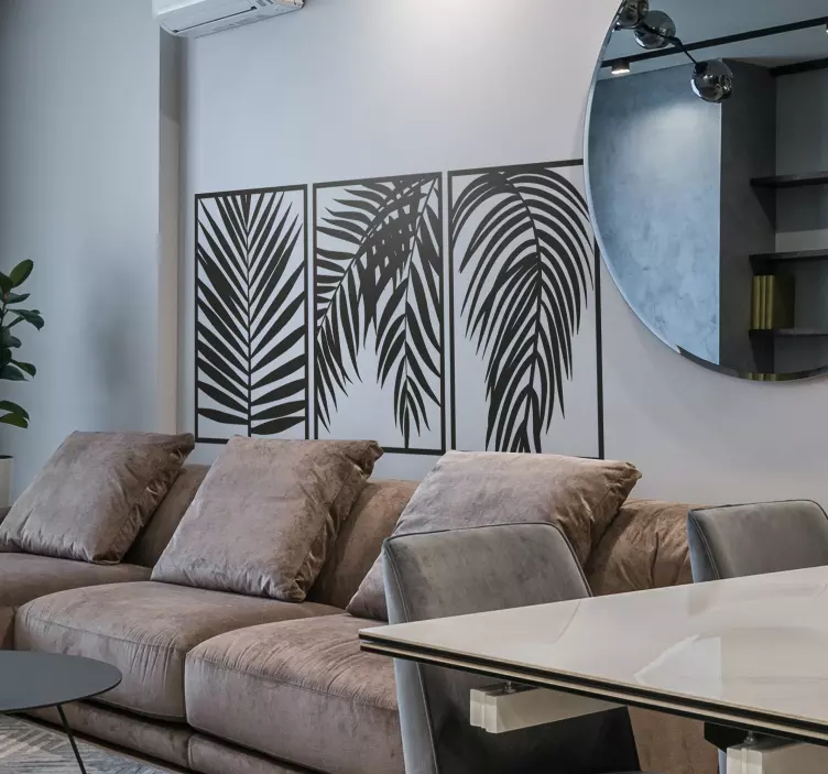 Αυτοκόλλητο τοίχου με φύλλα φοίνικα - TenStickers