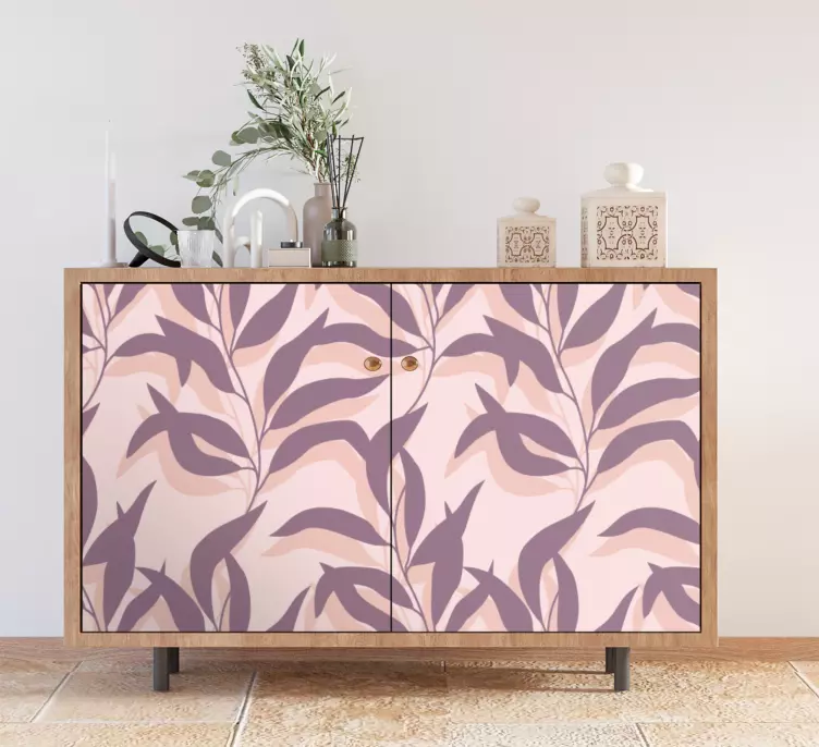 αυτοκόλλητο επίπλων palma τροπικό σχέδιο - TenStickers