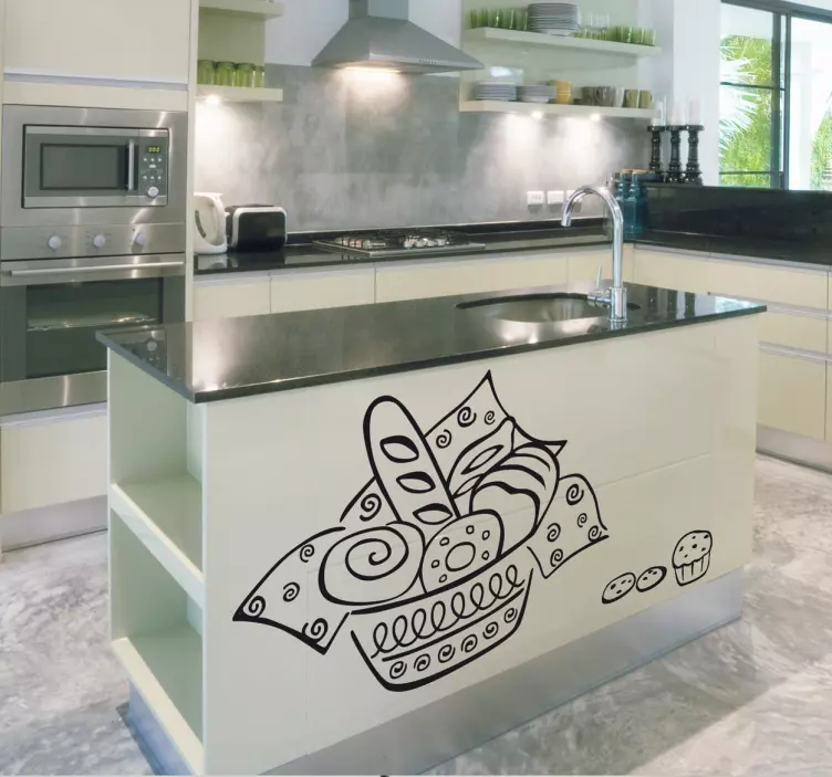 ζαχαροπλαστειο καλαθια κουζίνας - TenStickers