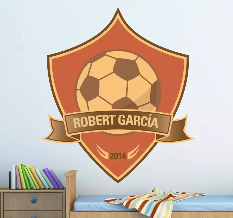 αυτοκόλλητο τοίχου εξατομικευμένη πρωταθλητής ποδοσφαίρου - TenStickers