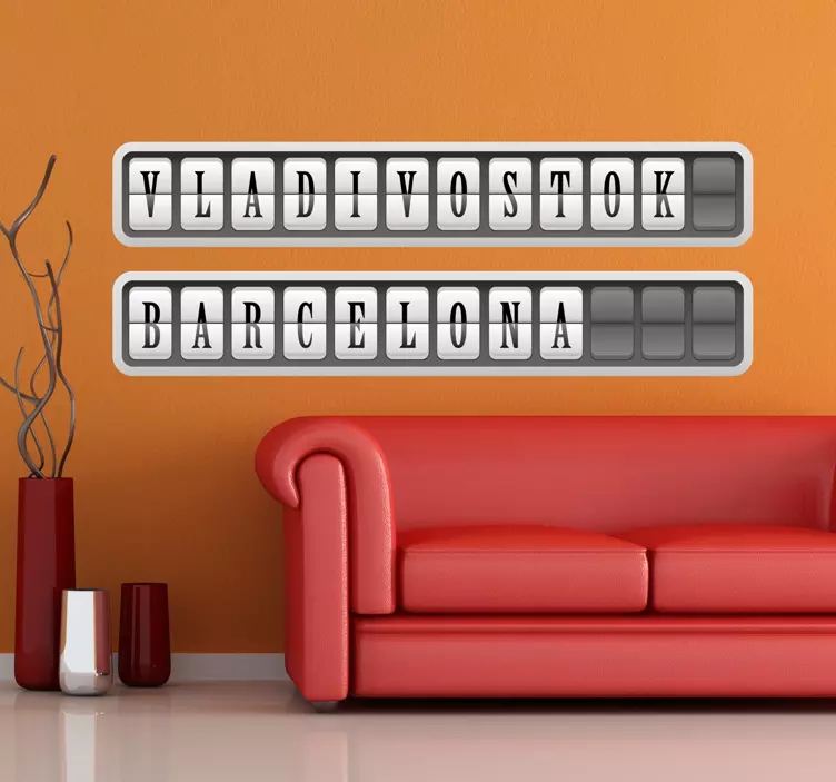 αυτοκόλλητο εξατομικευμένων επιστολών σταθμού - TenStickers