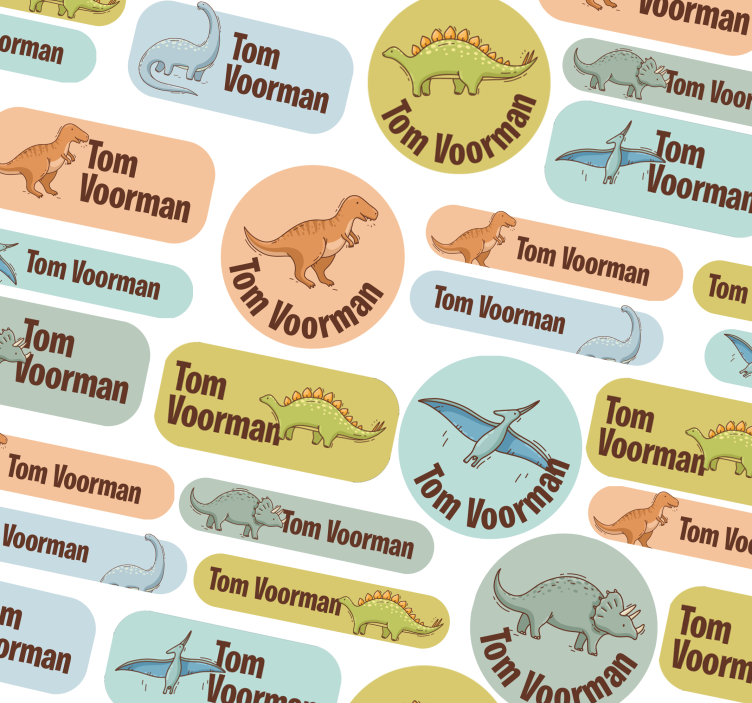 προσαρμόσιμο αυτοκόλλητο σχέδια σχολών δεινοσαύρων - TenStickers