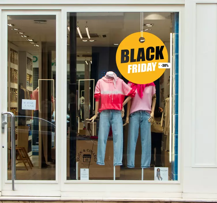 εξατομικευμένο αυτοκόλλητο κύκλος black friday - TenStickers