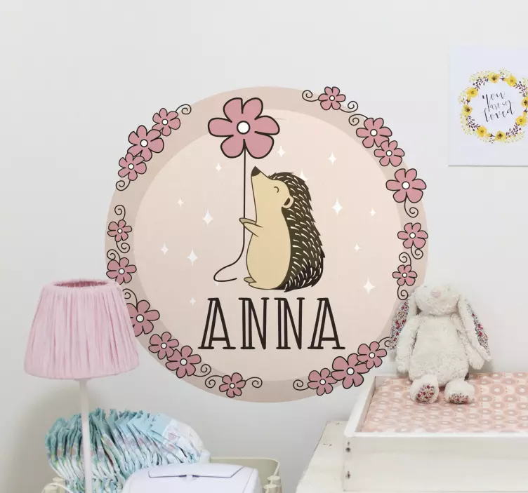 εξατομικευμένη πορσελάνη με μαργαρίτα wall decal - TenStickers