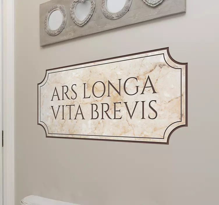 αυτοκόλλητο φράσεων σε λατινικούς ιπποκράτες - TenStickers