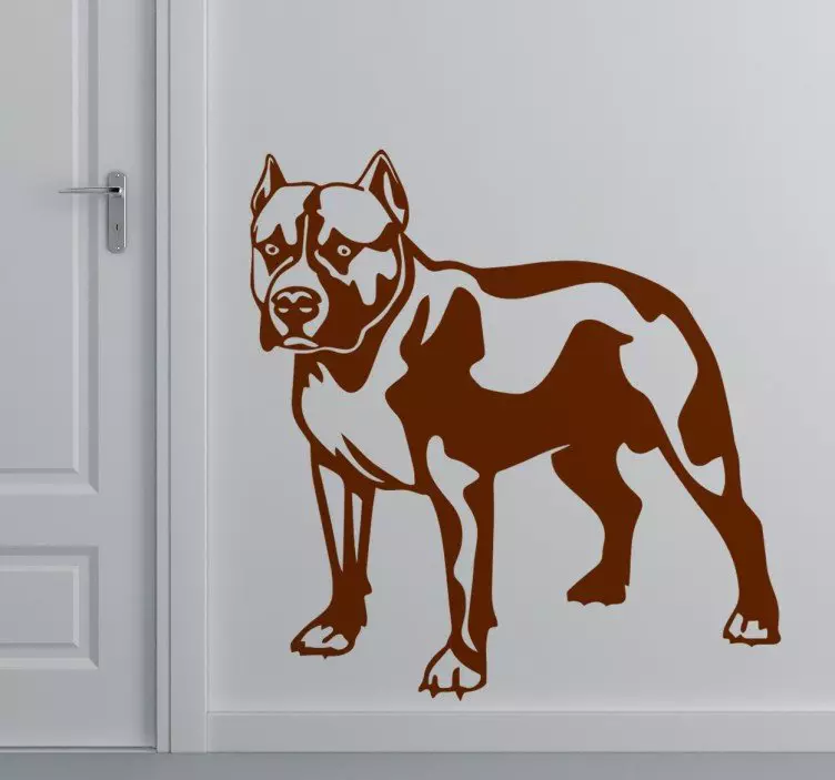 αυτοκόλλητο pitbull dog - TenStickers