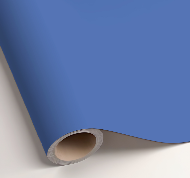 Αυτοκόλλητο μονόχρωμου φύλλου ματ μπλε - TenStickers