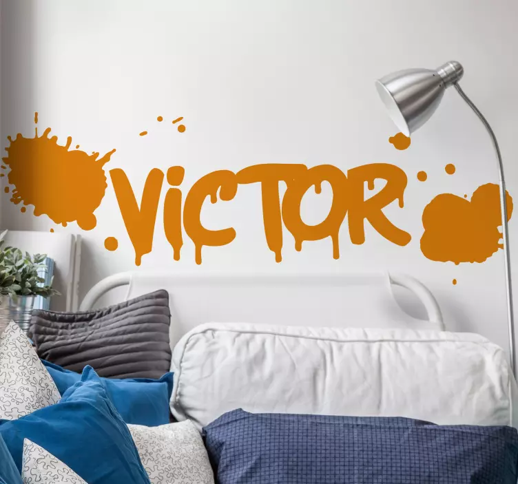 αυτοκόλλητο με μυτερά ονόματα γκράφιτι αστικό - TenStickers