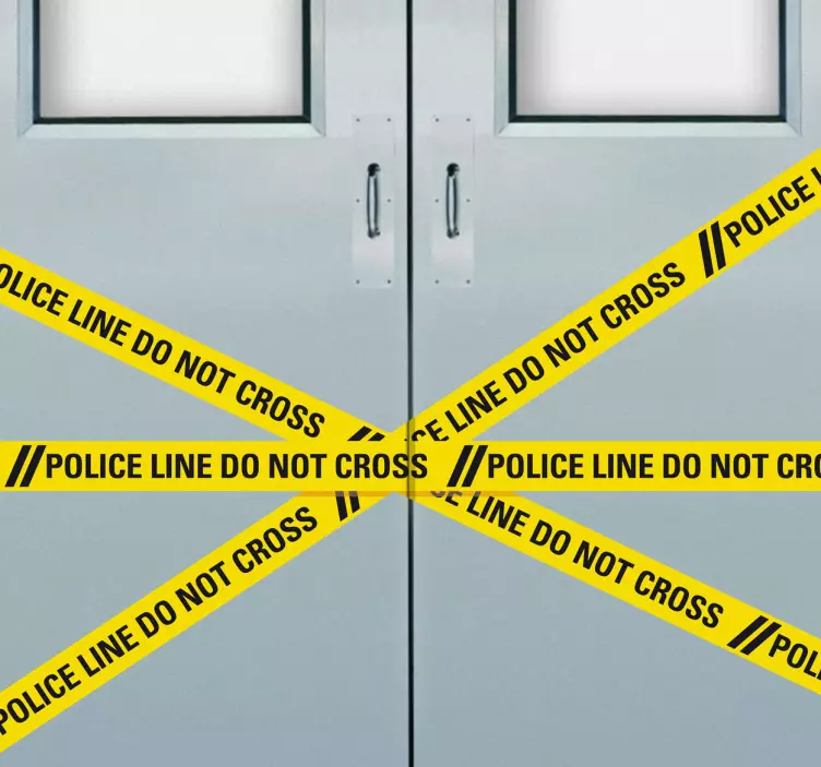 η αστυνομική γραμμή δεν διασχίζει αυτοκόλλητο - TenStickers