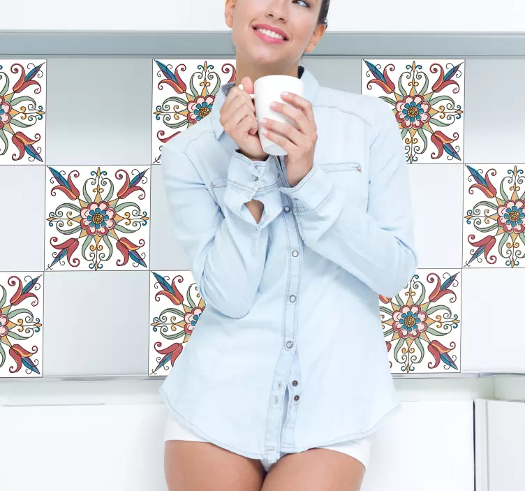 αυτοκόλλητο βινυλίου πλακιδίων στιλβωτικής ουσίας - TenStickers