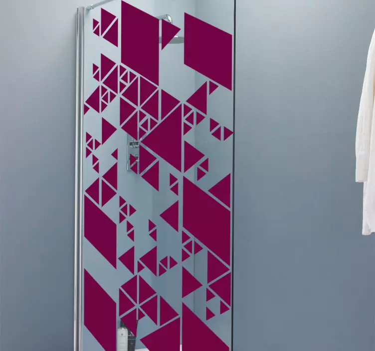 πολυγωνικό ντους οθόνης - TenStickers