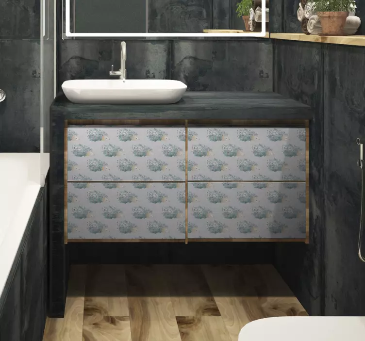 αυτοκόλλητο επίπλων από πορσελάνη - TenStickers