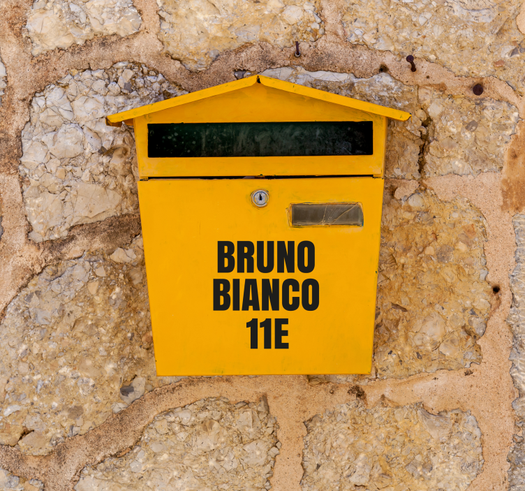 Αυτοκόλλητο γραμματοκιβωτίου Γράμματα γραμματοκιβωτίου 1 ίντσας - TenStickers