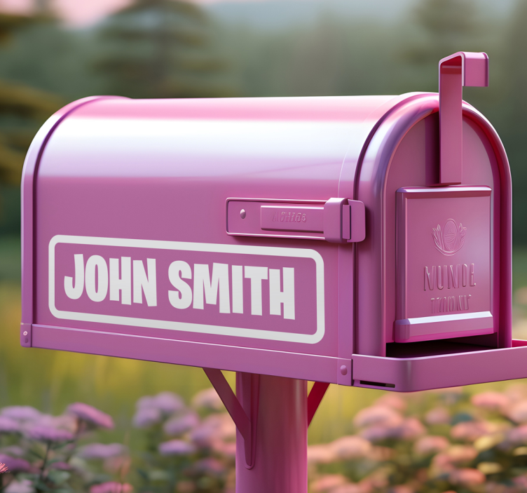 Αυτοκόλλητο γραμματοκιβωτίου προσαρμοσμένα γράμματα γραμματοκιβωτ - TenStickers