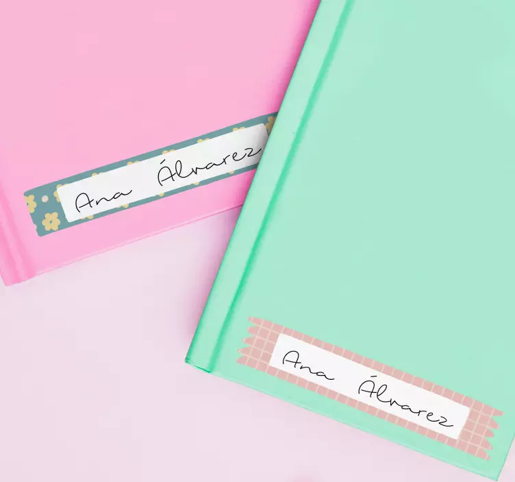 αυτοκόλλητο με όμορφες ετικέτες για εκπαιδευτικά σημειωματάρια - TenStickers