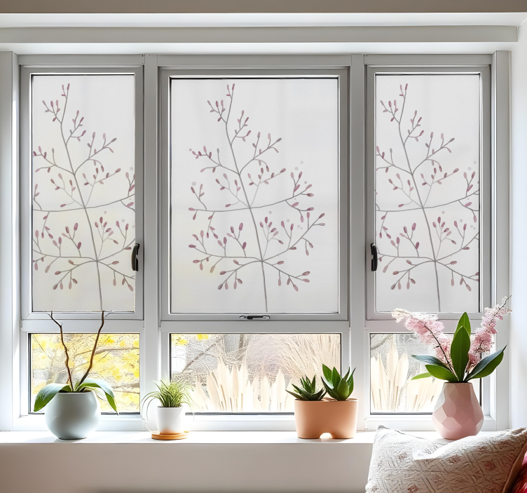 Αυτοκόλλητα Παράθυρα μικροσκοπικά κλαδιά - TenStickers