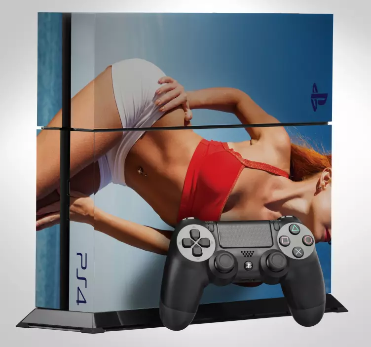 Ps4 σέξι κορίτσι ps4 δέρμα βινυλίου - TenStickers